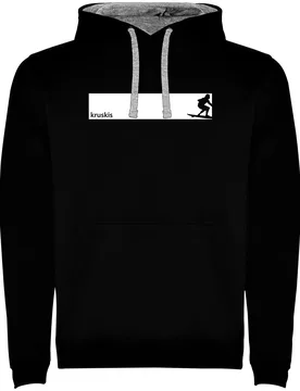 Sweat à Capuche Frame Surf Two-colour Black / Grey 3XL - Kruskis - FashionsVida