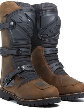 Stivali Moto Touring Adventure DRIFTER WP Marrone Vintag taglia 41