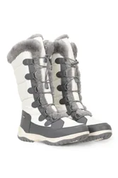 Snowflake Extreme Womens Adaptive Long Snow Boots - White - White - Size: 7