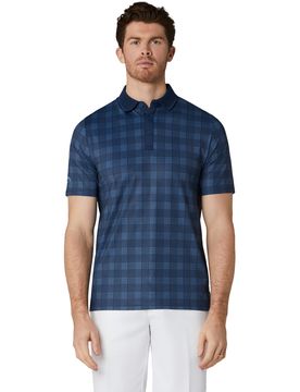 Polo Chev Plaid Print, navy/blau l
