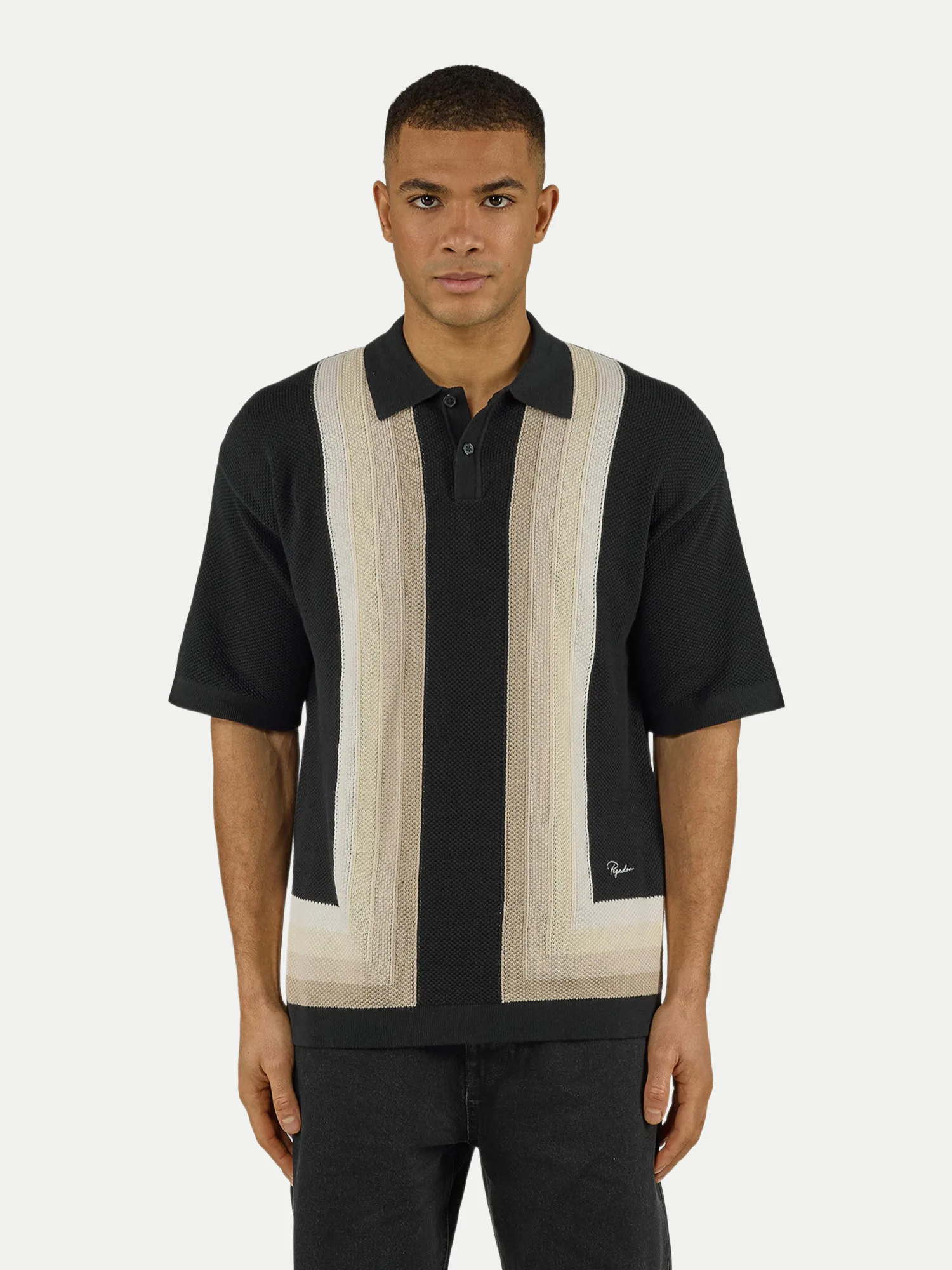Pegador Pique Polo-Shirt Schwarz M - Pegador - FashionsVida