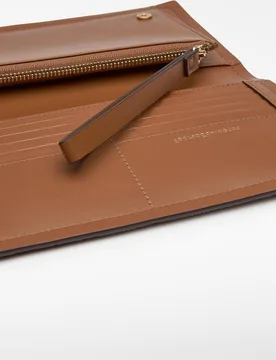 Cartera de mujer billetera Mica en serraje - Adolfo Dominguez - FashionsVida