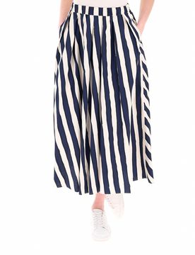 Gonna in cotone BLU NAVY 42
