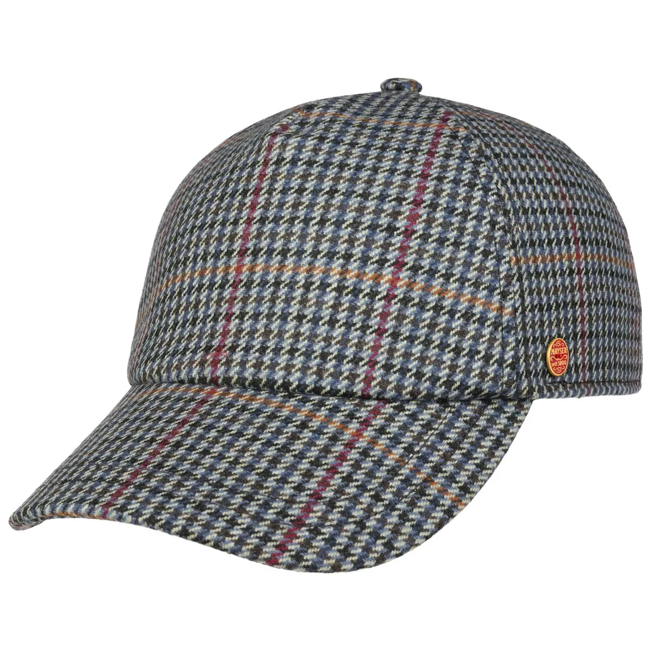 British Houndstooth Cap by - blue - Female - Size: One Size - Mayser - FashionsVida