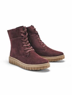 Hallux-Bequemstiefel Extra-Weite - Bordeaux - female - Size: 38
