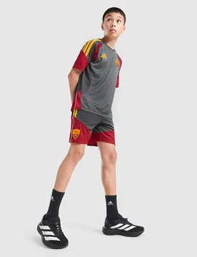 AS Roma Tiro 26 Trainingstrikot-Shorts Kinder, Grau - unisex - Size: 9-10Y - Adidas - FashionsVida