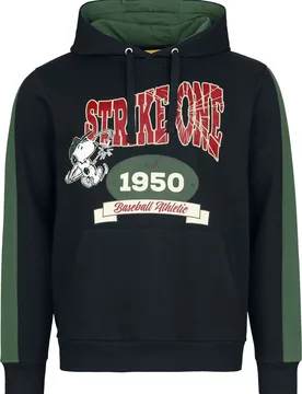 Kapuzenpullover - Strike One - S bis XXL - für Männer - Größe L - schwarz - EMP exklusives Merchandise! - Männer - male - Peanuts - FashionsVida