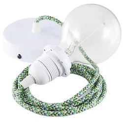 Cables Lampe Suspendue Pendel Pour Abat-jour Rx05 Pixel 1 M Green / White One Size