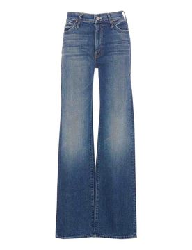 Mother Jeans blu The Kick It