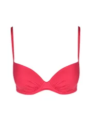 Top de bikini con aros básico para mujer rojo 42