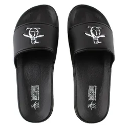 Pier Mens Black Sliders - Size Uk 11
