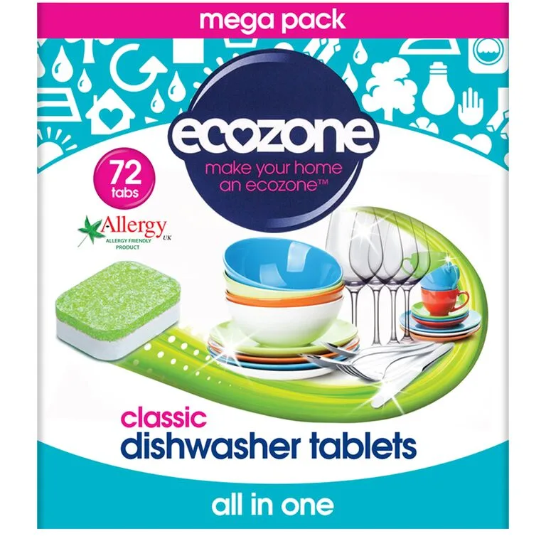 Dishwasher Tablets Classic - Pack of 72 - Ecozone - FashionsVida