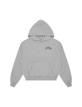College Cropped Popover Hood - Heather