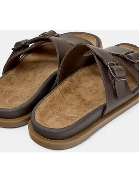 Sandalias planas de mujer de piel Lluc Sandal - Camper - FashionsVida