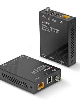 Extendeur Hdmi Kvm Cat 6 70 M Black One Size unisex - Lindy - FashionsVida