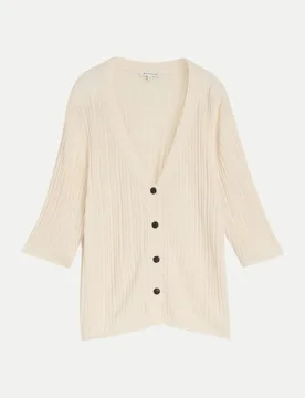 Strickjacke Beige XL - Tom Tailor Casual - FashionsVida