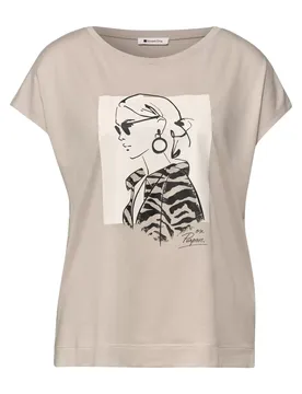 Lady print shirt female