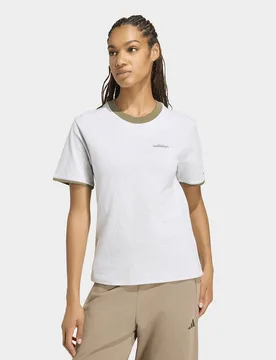 Womens T-shirt Seasonal Essentials Colorpop Con Grafica Ricamata - Grigio, grigio grigio Donna taglia XS - Adidas - FashionsVida