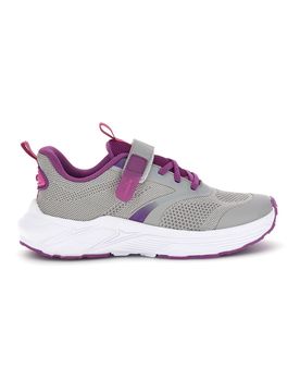 Sneakers Grigie con inserti rosa e chiusura a strappo Snipe 4 Jr 38