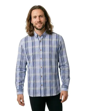 Camicia A Maniche Lunghe Sammy Coastal Blue Check XL