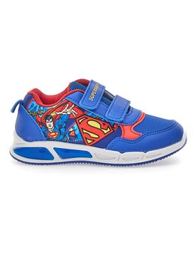 Scarpe blu e rosse con luci e doppio strappo W1030028T 25