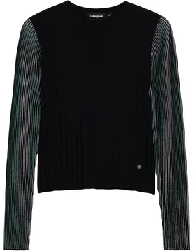 Jersey de mujer fino tableado - Desigual - FashionsVida