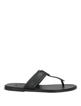 Sandalias de dedo Hombre Negro 46 Hombre
