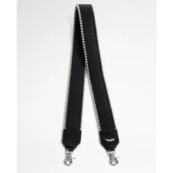 Zadig & Voltaire - Aceesorio para bandolera Stud Piping de cuero