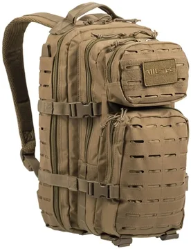 Rucksack US Assault Pack Small Laser Cut 20 L - Coyote Coyote adult - MIL-TEC - FashionsVida