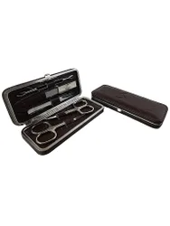 Set de manicura de cuero (marrón, 5 piezas)