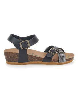 Sandali con Fibbie Neri 22310 36