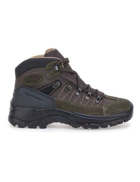 Scarponcini da trekking verde militare con suola carrarmato 13342S36 45