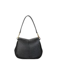 Ledertasche - Umhängetasche HELENA ROUND schwarz damen