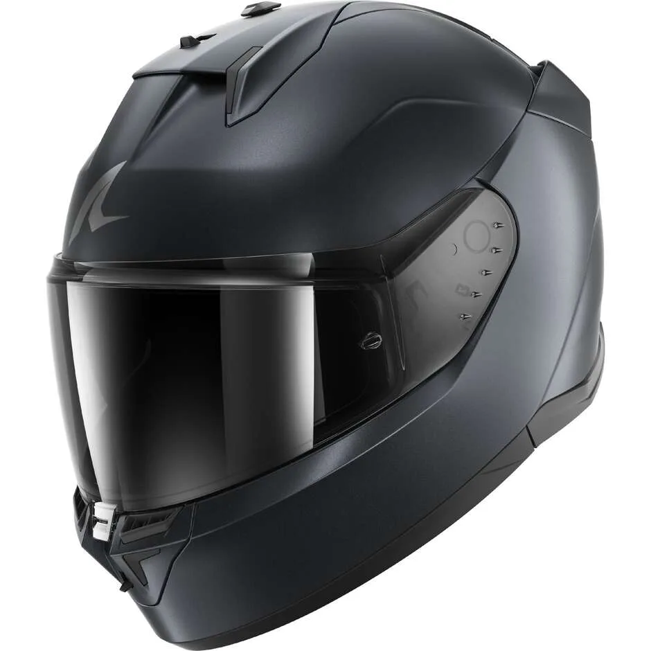 Casco Moto Integrale D-SKWAL 3 DARK SHADOW Blu Steel O taglia 2X - Shark - FashionsVida