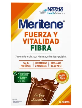 Fibres Force Et Vitalité 14x35 G Complément Alimentaire Chocolat - Meritene - FashionsVida
