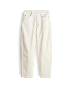 Pantalon Barrel Leg MARI CLEAR blanc 40/L28 - Opus Pants - FashionsVida