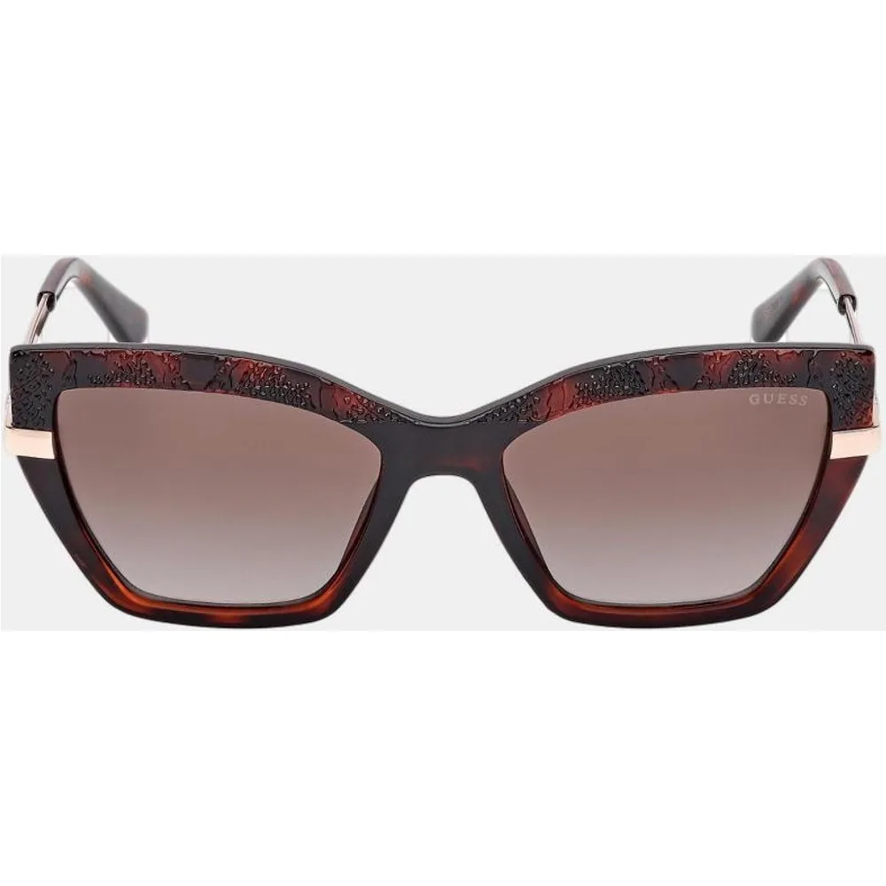 Gafa de sol de mujer rectangular en inyectado con lente degradada - Guess - FashionsVida
