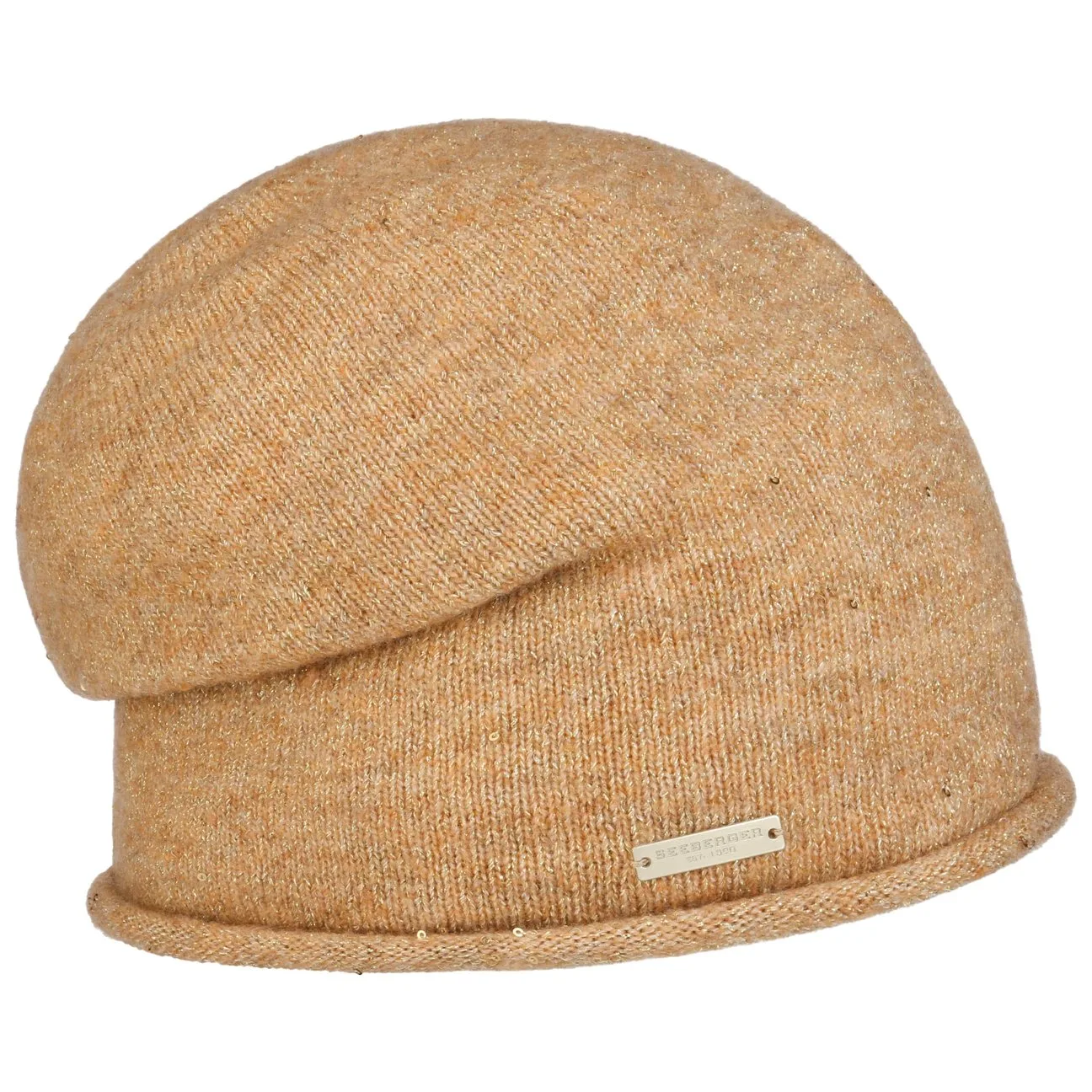Beanie Hat with Sequins by - camel - Damen - Size: One Size - Seeberger - FashionsVida