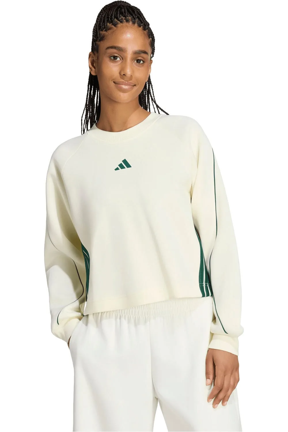 W stadium swt sudadera mujer Beige (S) - Adidas - FashionsVida
