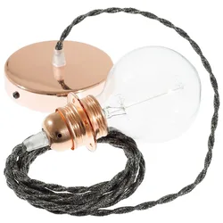 Cables Lampe Suspendue Pendel Pour Abat-jour Tn03 1 M Anthracite / Copper One Size