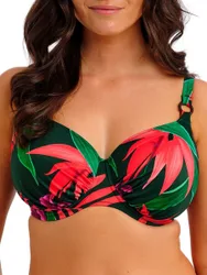 Womens Pichola Full Cup Bikini Top - Green Polyamide - Size 36h