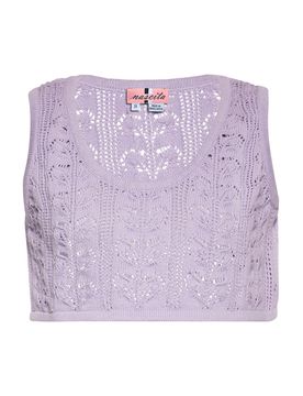 Swirly Top de punto lavanda