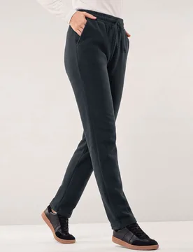 Freizeithose Thermo-Fleece, noch offen: Filter Passform#untersetzte Größen, Farbe Schwarz, 21, wärmendes Microfleece besonders leicht und weich Dam - Walbusch - FashionsVida