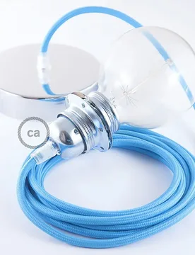 Cables Lampe Suspendue Pendel Pour Abat-jour Rm11 50 Cm Turquoise / Chrome Plated One Size - Creative - FashionsVida