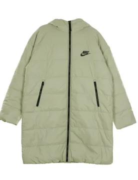 Piumino Lungo Donna Sportswear Core Parka Stone/white/black - Nike - FashionsVida