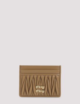 Matelassé Nappa Leather Card Holder