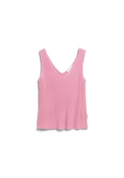 S LINEN BLEND KNIT TOP female