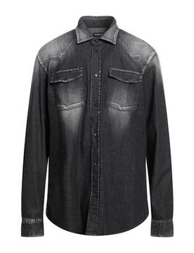 Jeanshemd Herren Schwarz XL Herren