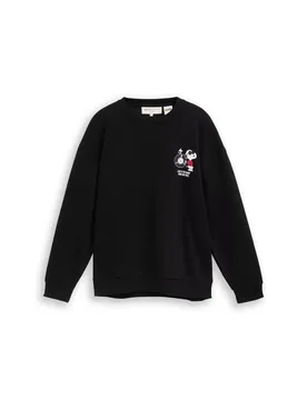 Relaxed peanuts crew neck swea male
