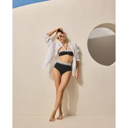 Braga de bikini alta negra